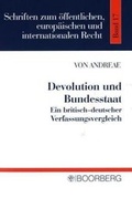 Cover: Devolution und Bundesstaat - Boorberg