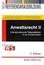 Cover: Anwaltsrecht II - Boorberg