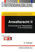 Cover: Anwaltsrecht II - Boorberg