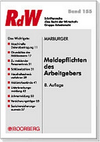 Abbildung von: Meldepflichten des Arbeitgebers - Boorberg