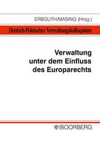 Abbildung von: Verwaltung unter dem Einfluss des Europarechts - Boorberg