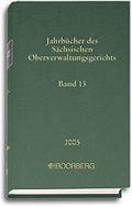 Cover: Jahrb&uuml;cher des S&auml;chsischen Oberverwaltungsgerichts - Neue Folge.... - Boorberg