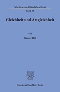Cover: Gleichheit und Artgleichheit. - Duncker & Humblot