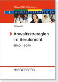 Abbildung von: Anwaltsstrategien im Berufsrecht BRA - BORA - Boorberg