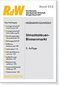 Abbildung von: Umsatzsteuer-Binnenmarkt - Boorberg