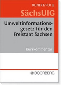 Abbildung von: Umweltinformationsgesetz für den Freistaat Sachsen - Boorberg