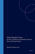 Cover: Early Christian Voices - Brill