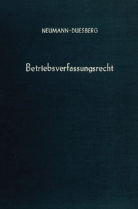 Abbildung von: Betriebsverfassungsrecht. - Duncker & Humblot