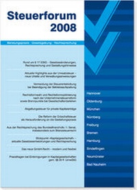 Abbildung von: Praxisfragen bei Einbringungen in Kapitalgesellschaften Steuerforum 2008 - Boorberg