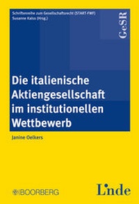Abbildung von: Die italienische Aktiengesellschaft im institutionellen Wettbewerb - Boorberg