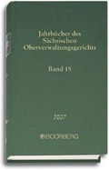 Cover: Jahrb&uuml;cher des S&auml;chsischen Oberverwaltungsgerichts - Neue Folge.... - Boorberg