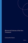 Cover: Rhetorical Criticism of the New Testament - Brill