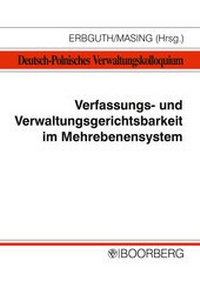 Abbildung von: Verfassungs- und Verwaltungsgerichtsbarkeit im Mehrebenensystem - Boorberg