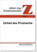 Cover: Einheiten des Privatrechts - Boorberg