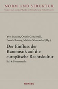 Cover: Der Einfluss der Kanonistik auf die europ&auml;ische Rechtskultur - B&ouml;hlau