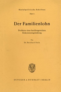 Enlarge image Cover: Der Familienlohn. - Duncker & Humblot