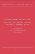 Cover: Usus modernus pandectarum - B&ouml;hlau