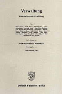 Abbildung von: Verwaltung. - Duncker & Humblot
