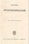 Cover: Staatssoziologie. - Duncker & Humblot