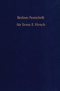 Abbildung von: Berliner Festschrift. - Duncker & Humblot