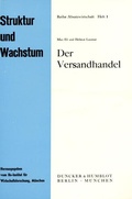 Cover: Der Versandhandel. - Duncker & Humblot
