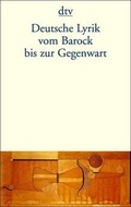 Cover: Deutsche Lyrik vom Barock bis zur Gegenwart - dtv