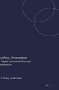 Cover: Eusebius, Onomasticon - Brill