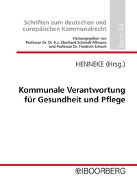 Abbildung von: Kommunale Verantwortung für Gesundheit und Pflege - Boorberg
