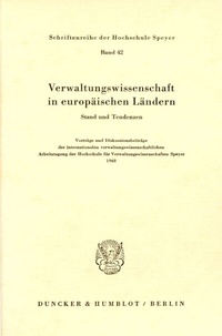 Abbildung von: Verwaltungswissenschaft in europäischen Ländern. - Duncker & Humblot