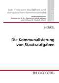 Cover: Die Kommunalisierung von Staatsaufgaben - Boorberg