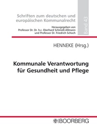 Abbildung von: Kommunale Verantwortung für Gesundheit und Pflege - Boorberg