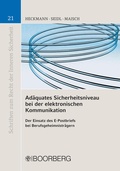 Cover: Ad&auml;quates Sicherheitsniveau bei der elektronischen Kommunikation - Boorberg