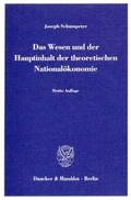 Cover: Das Wesen und der Hauptinhalt der theoretischen National&ouml;konomie. - Duncker & Humblot