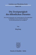 Cover: Die Zweispurigkeit des &ouml;ffentlichen Dienstes. - Duncker & Humblot