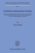 Cover: Zweifel des erkennenden Gerichts. - Duncker & Humblot