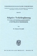 Cover: Adaptive Verkehrsplanung. - Duncker & Humblot
