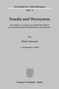 Abbildung von: Familie und Wertsystem. - Duncker & Humblot