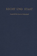 Cover: Recht und Staat. - Duncker & Humblot