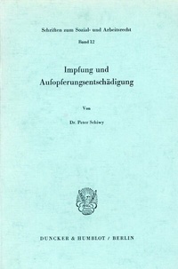 Abbildung von: Impfung und Aufopferungsentschädigung. - Duncker & Humblot