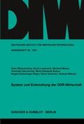 Cover: System und Entwicklung der DDR-Wirtschaft. - Duncker & Humblot