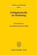 Cover: Erfolgskontrolle im Marketing. - Duncker & Humblot