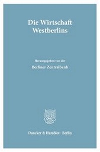 Abbildung von: Die Wirtschaft Westberlins - fibre