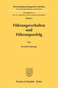 Cover: F&uuml;hrungsverhalten und F&uuml;hrungserfolg. - Duncker & Humblot
