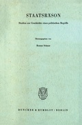 Cover: Staatsr&auml;son. - Duncker & Humblot