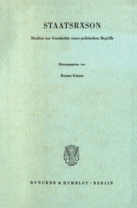 Enlarge image Cover: Staatsräson. - Duncker & Humblot