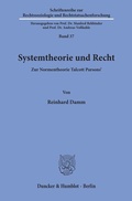 Cover: Systemtheorie und Recht. - Duncker & Humblot