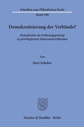 Cover: Demokratisierung der Verb&auml;nde? - Duncker & Humblot