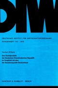 Cover: Das Sozialprodukt der Deutschen Demokratischen Republik im Vergleich mit dem der Bundesrepublik Deutschland. - Duncker & Humblot