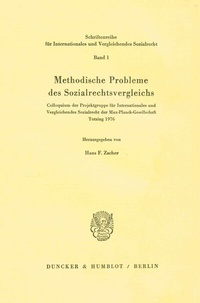 Abbildung von: Methodische Probleme des Sozialrechtsvergleichs. - Duncker & Humblot
