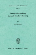 Cover: Zwangsvollstreckung in der Betriebsverfassung. - Duncker & Humblot